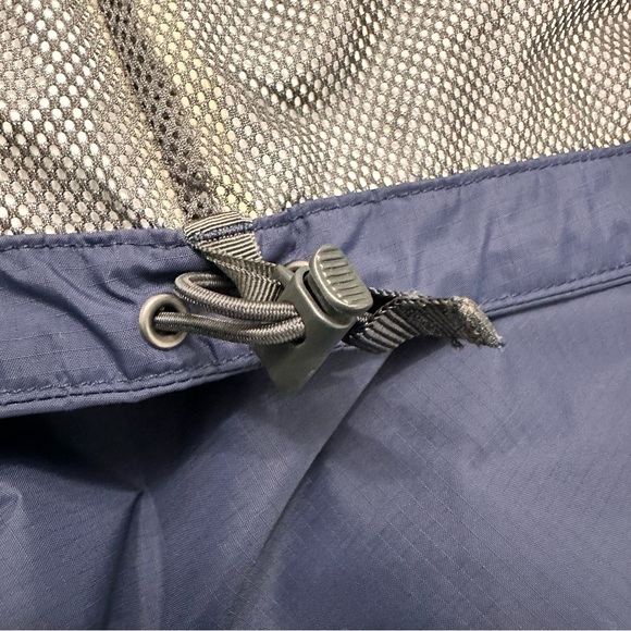 The North Face Men's Navy Blue HyVent Hooded Jacket Large Waterproof Hiking EUC - Picture 6 of 11